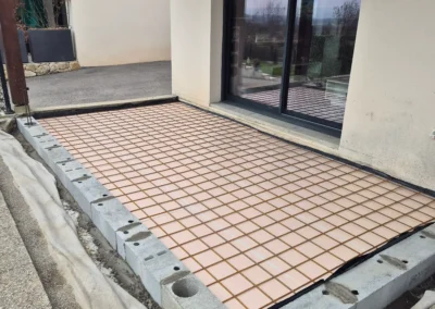 Mise en place des fondations et ferraillage