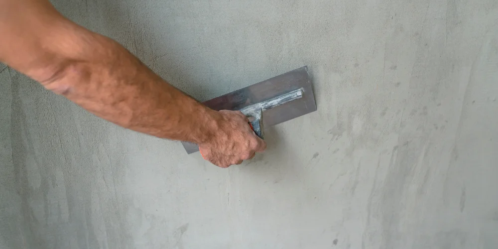 preparation-reparation-mur Image illustration de préparation et réparation de mur avant peinture