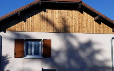 Remplacement de bardage bois à Pougny